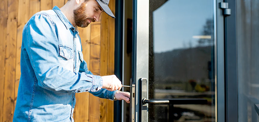 Frameless Glass Storefront Door Locks Replacement in Romeoville, IL